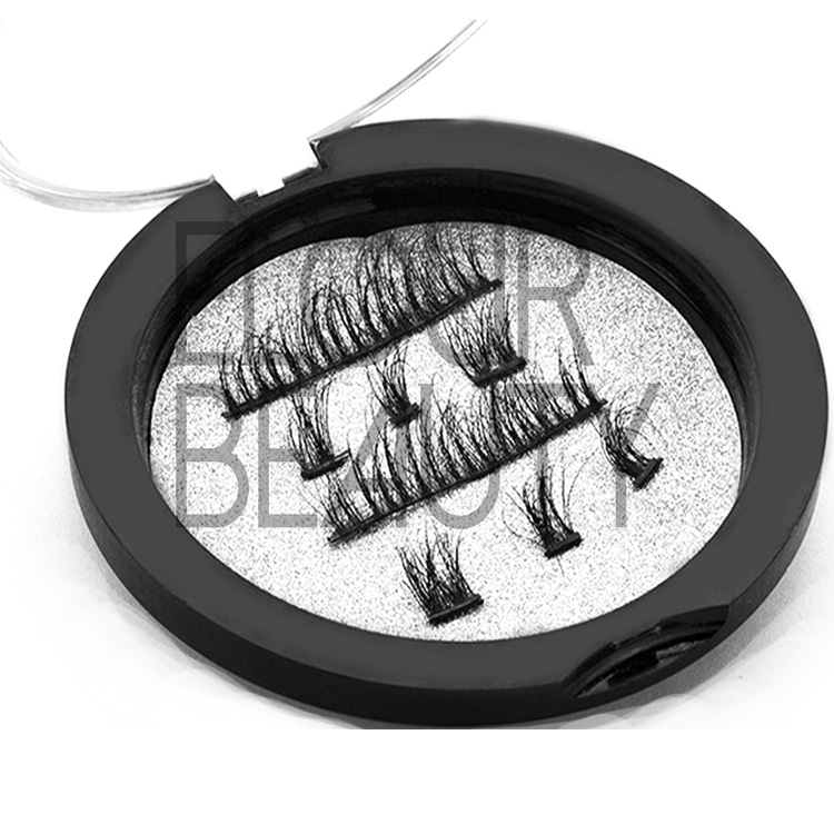 Mink fur 3d magnetic eyelashes best quality China manufacturers EA13